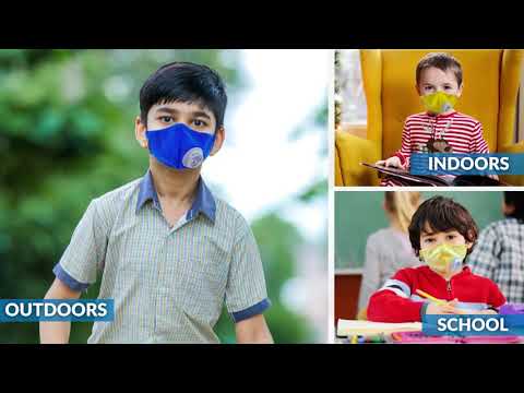 Advind Healthcare Smog Guard N95 Kids Mask | Unique Colors | 95% Protection | Best Quality Kids Mask
