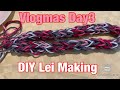 Vlogmas Day 3/ DIY LEI WITH YARN 🧶/Hawaii