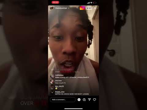 Set da trend and Mali b geekin to unreleased song with quelly woo & free bandit on ig live