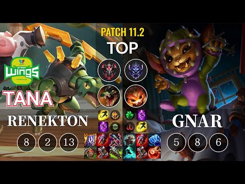 JAG TaNa Renekton vs Gnar Top - KR Patch 11.2