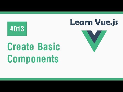 Learn Vue.js In Arabic #13 - Create Basic Components