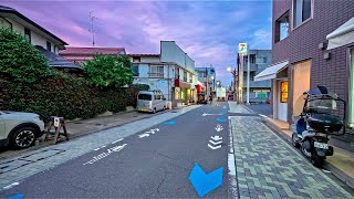 Suburban Tokyo, Sunset to Night Walk: Eifukucho to Nakano-fujimicho • 4K HDR