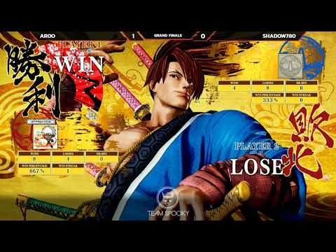 Samurai Shodown 7 [Grand Finals] - Pre-Release Tournament - Aroo (Yoshitora) vs Shadow780 (Ukyo)
