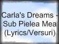 Carla's Dreams - Sub Pielea Mea (versuri)