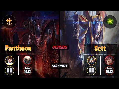 Beryl PANTHEON (Support) [Conqueror] VS SETT - Challenger KR Patch 10.12