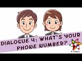 Dialogue 4 What S Your Phone Number A1 Practice English For Free Online