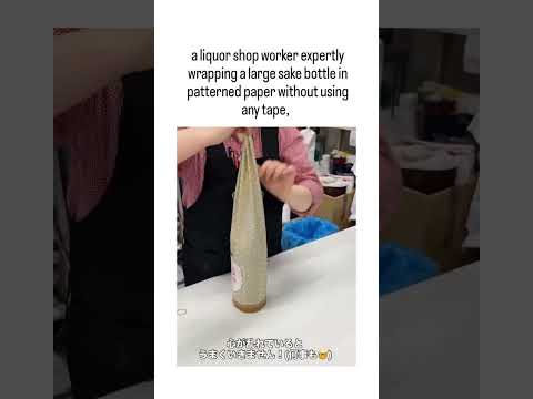Japanese Wrapping Skill Is On Another Level #japan #japantravel #art #artist #shorts #shortvideo