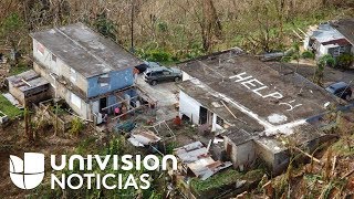 El mensaje escrito en un tejado que facilitó ayuda médica a una familia de Puerto Rico