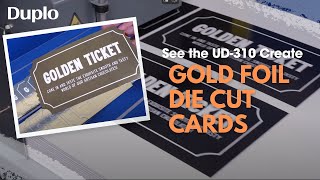 Toner Foiling & Die Cutting Cards with the DFL-700 & UD-310