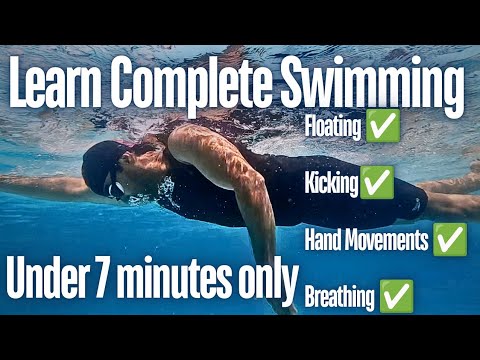 Learn Complete Swimming Under 7 Minutes, 5 Steps to learn How to Swim, Swimming Tips