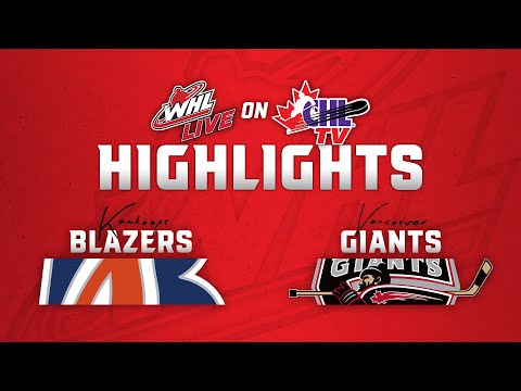Kamloops Blazers at Vancouver Giants 10/4 | WHL Highlights 2024-25