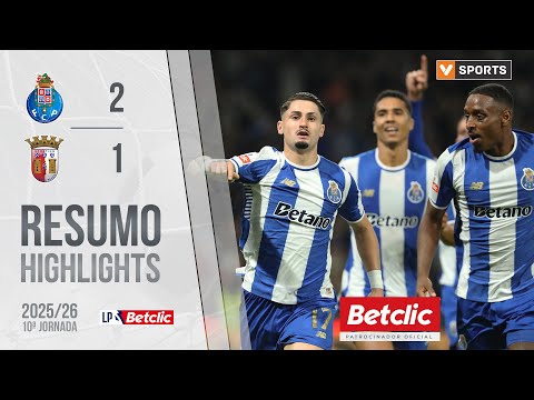 Resumo: FC Porto 2-1 Braga (Liga 25/26 #10)