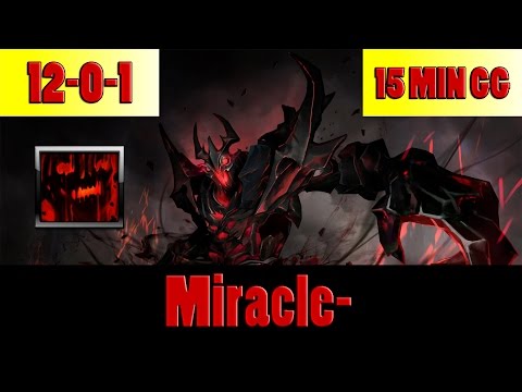 Dota 2 - Miracle- plays Shadow Fiend, 15 MIN GG, MID OWNAGE