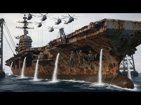 Abandoned in Sea Depths for 83 Years Since the World War II – Akagi Aircraft Carrier Fully Restored!