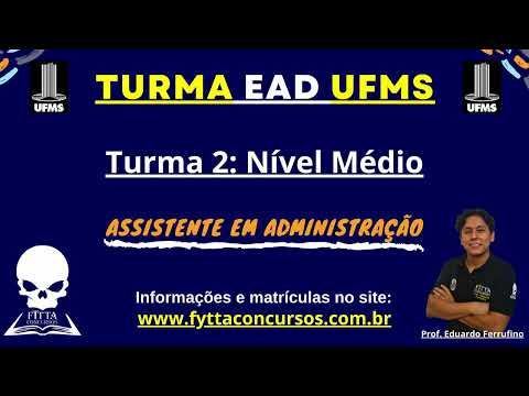 Direito Constitucional. Turma 2 UFMS. Concurso com vagas para Nível Superior e Nível Médio