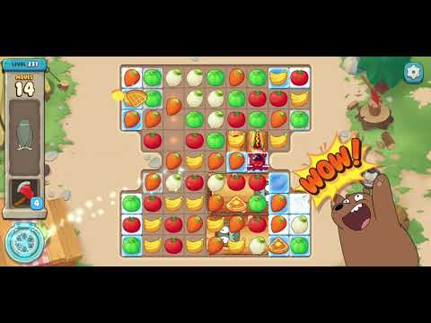We Bare Bears Match3 Repairs Level 231 - No Boosters