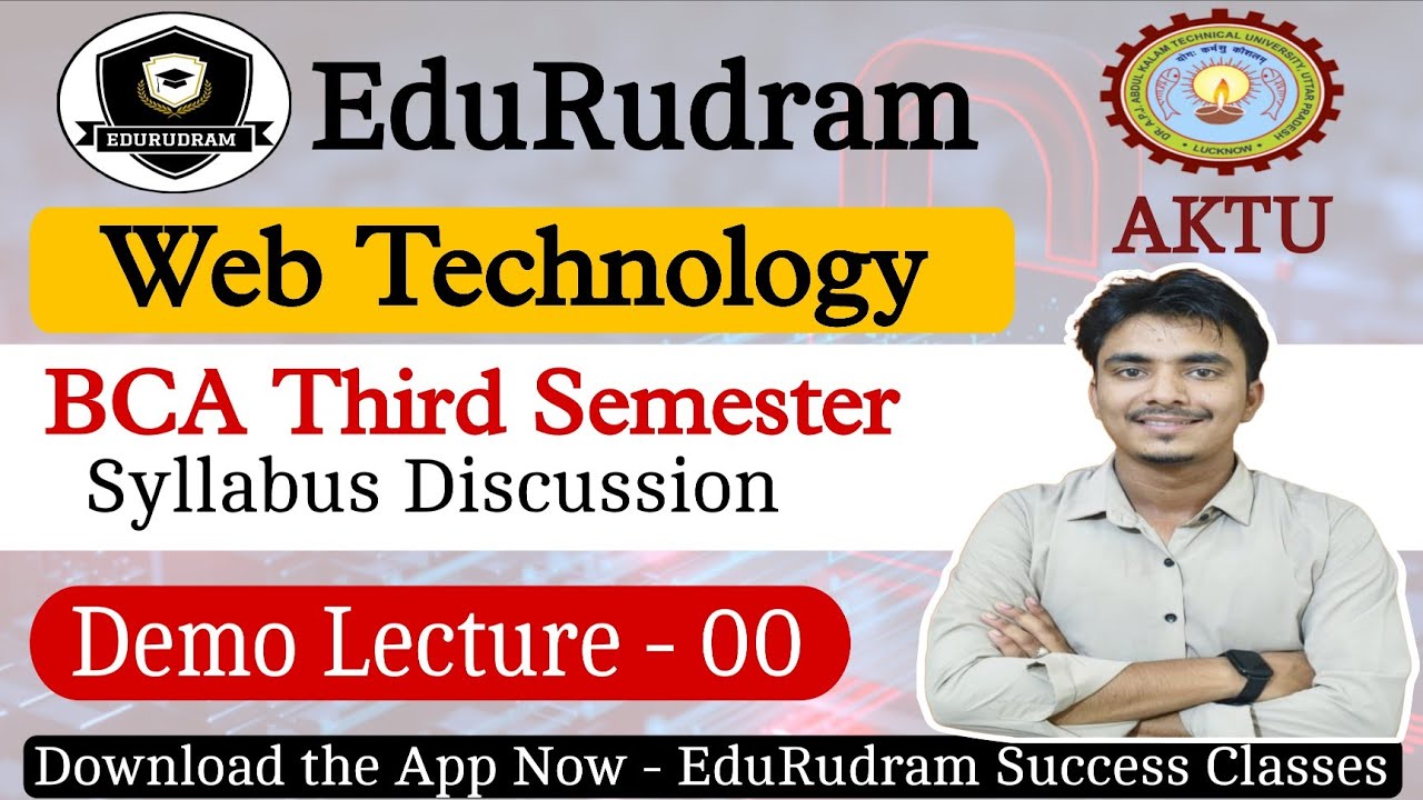 Web Technology II AKTU BCA 3rd Semester || Syllabus Discussion || WT By Rohit Sir #edurudram