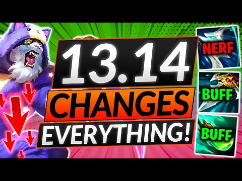 NEW PATCH 13.14 Changes - EVERY CHAMPION Buff and Nerf (Full Notes) - LoL Meta Guide