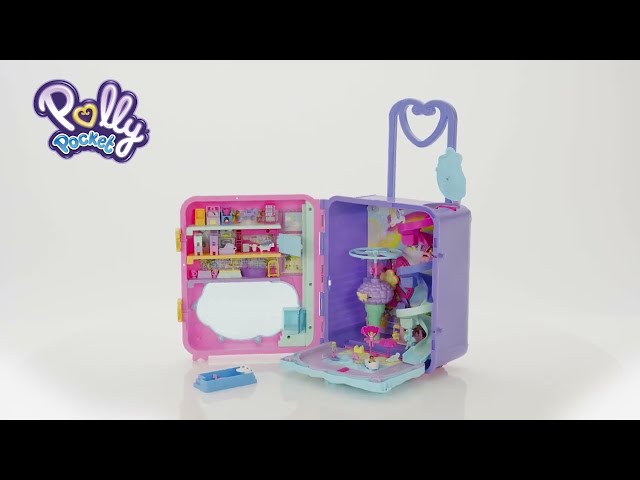 Vídeo relacionado con Polly Pocket Estuche Hotel Gatito Conjunto de Juego y muñeca, Juguete de Viaje con una muñequita, un cachorrito y Accesorios temáticos