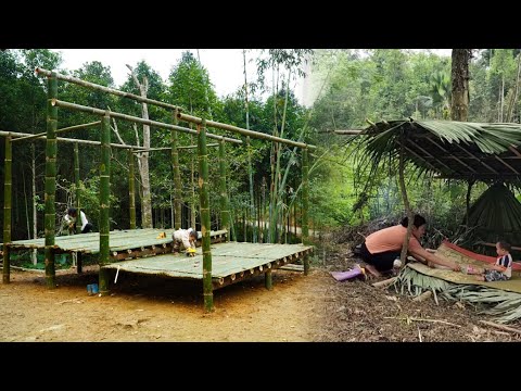A Single Mom’s Journey of Building a Bamboo House by Hand, Dreaming of a Brighter Future