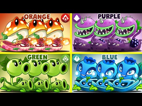 PvZ 2 4 Color Best Combination Plant Combination Vs Team Zombies-Which Combination Will Win？