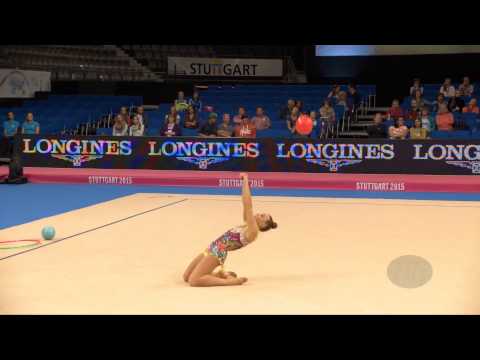 BEZZOUBENKO Patricia (CAN) – 2015 Rhythmic Worlds, Stuttgart (GER), Qualifications Ball