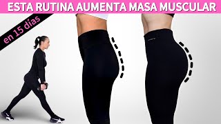 Ejercicios para aumentar masa muscular en  PIERNAS Y GLÚTEOS con mancuernas en 15 días | Nayla Vlogs