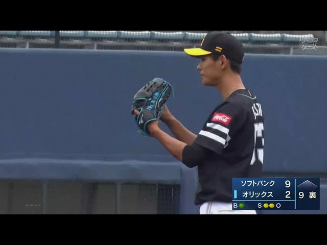 【ファーム】ホークス・泉 最終回を3者凡退で締める!! 2021/9/12 B-H(ファーム)