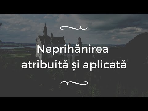 Distincții dintre neprihănirea aplicată și atribuită (3 min)