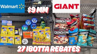 Walmart & Giant Ibotta Haul - 8/24/26 - Couponing This Week