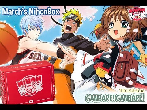 Nihonbox March 2019 "Ganbare" Unboxing! Anime Loot!