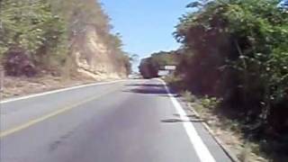 preview picture of video 'Bicycling in Mexico: Between Puerto Escondido and Pochutla'