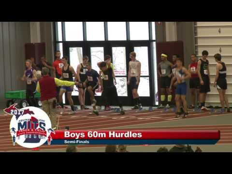 MITS 2017 Boys 60m Hurdle Semi-Finals Heat 2 & 3