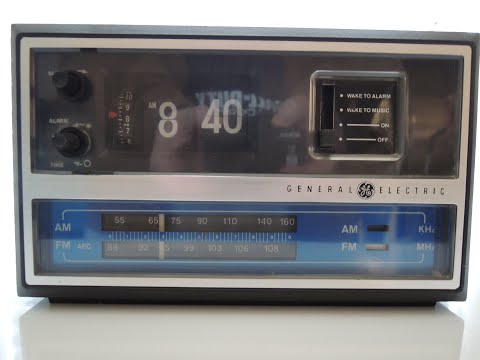 Electric buzzing/static for intense ASMR vibrations - 1970's GE C4315B flip clock radio's alarm