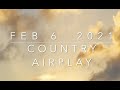 Billboard Top 60 Country Airplay Chart Feb 6 2021
