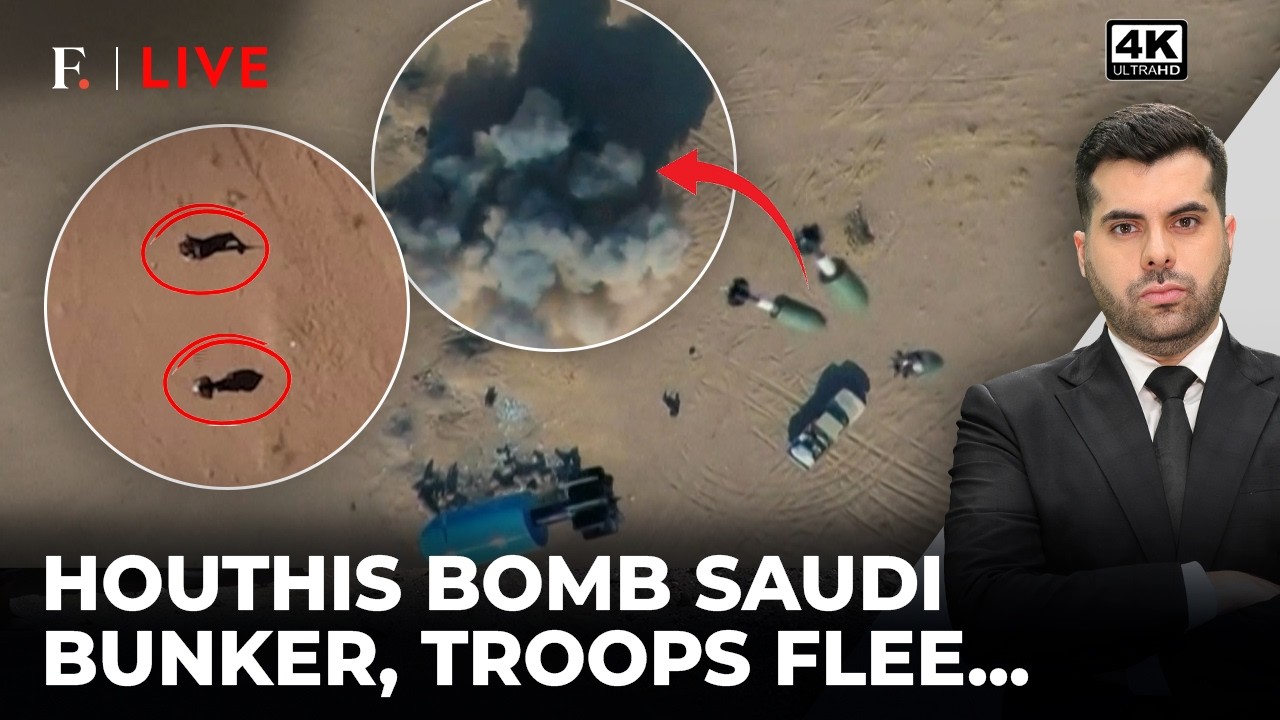 On Cam: Houthis Drop Bombs into Saudi Bunkers, Troops Run for Their Lives | Firstpost Live | 4K