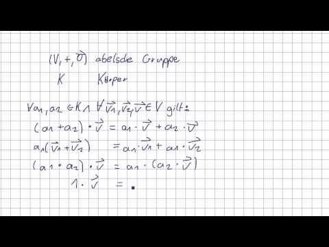 Mathematik für Informatik Studenten 63 - Vektoren : Vektorraum