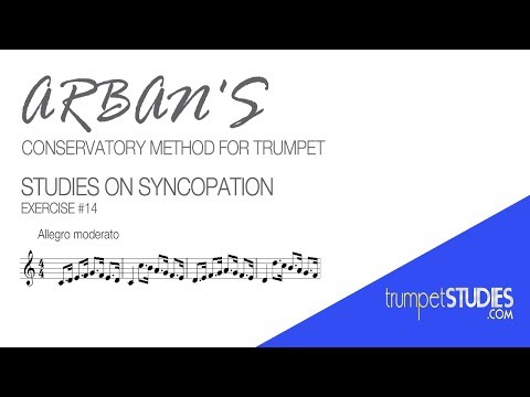 Arban's Trumpet Method, Studies on Syncopation, Ex 14