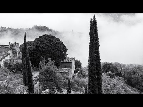 Toskana Fotografie in schwarz weiß