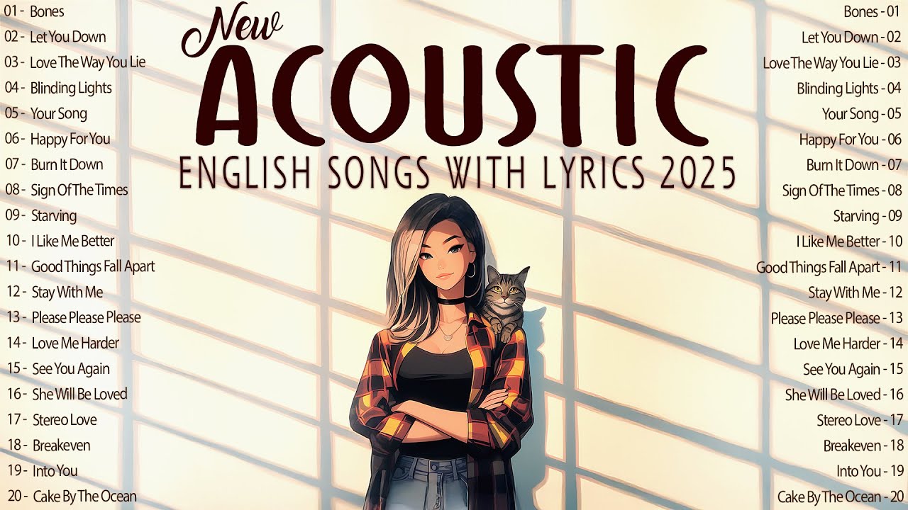 Peaceful Acoustic Songs with Lyrics 2025 🌸 Light Music 2025 New Songs for Easy Breathing