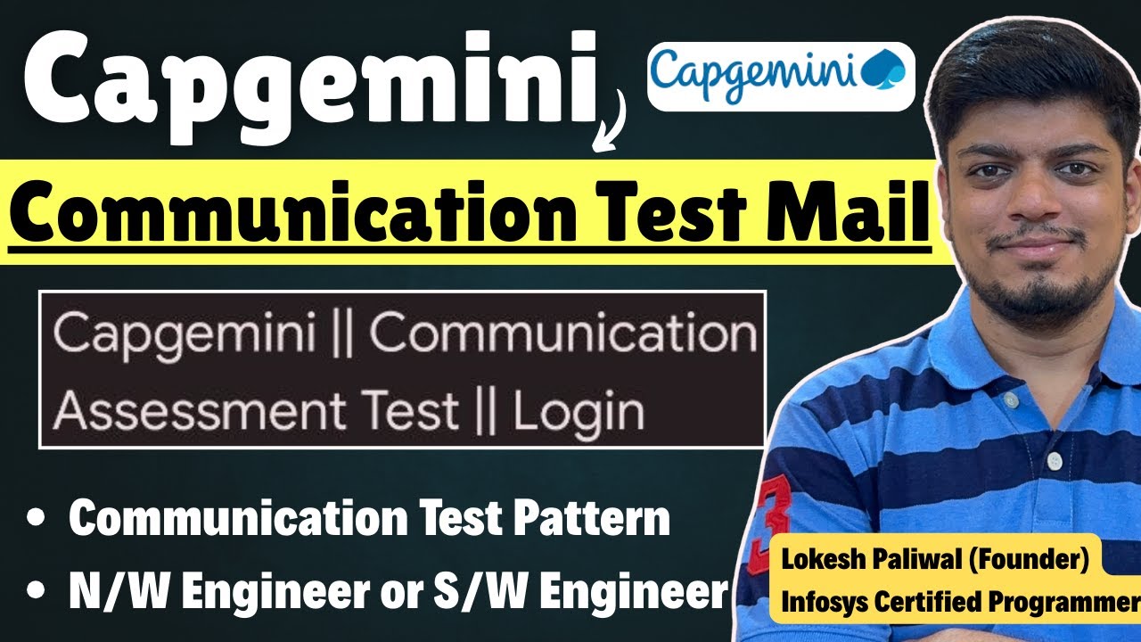 Capgemini Communication Assessment Mail Out |Capgemini Communication Test Pattern 2025 | Which Role?