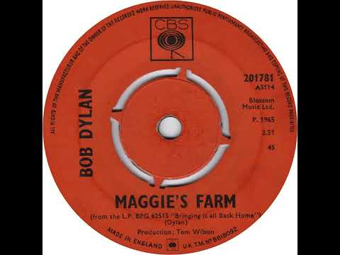 UK New Entry 1965 (158) Bob Dylan - Maggie's Farm