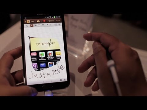 Samsung Galaxy Note II hands-on from IFA Samsung Unpacked (Galaxy Note 2)