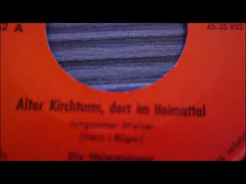 DIE  HEIMATSÄNGER    HEIDETREUE   alter kirchturm dort im heimattal