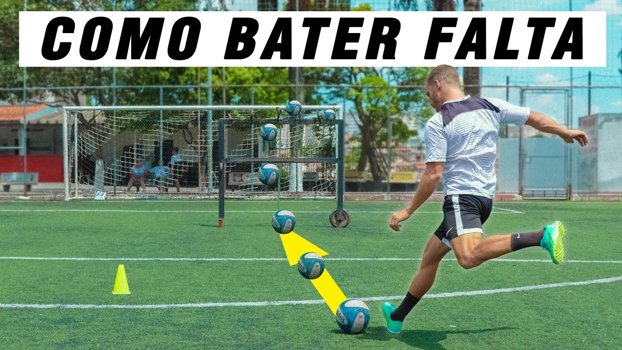 COMO BATER FALTA COM PRECISÃO E EFEITO | Aprenda como fazer mais gols no Futebol
