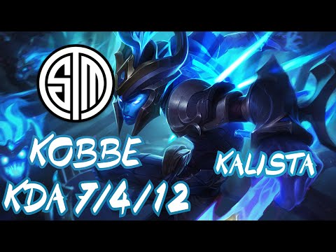 TSM Kobbe KALISTA vs EZREAL ADC - NA CHALLENGER - PATCH 10.9