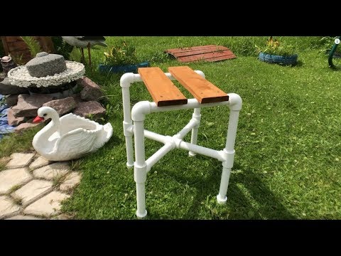 How to make a stool from PVC pipes? DIY idea!