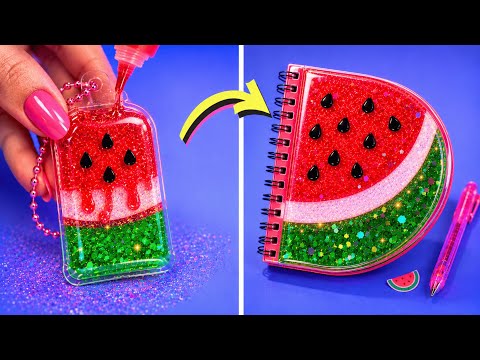 Aesthetic School Crafts 🤩🎀 3D Pen vs. Hot Glue Gun Challenge by 123 GO! Galaxy