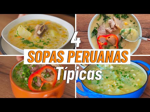 4 SOPAS PERUANAS Típicas Que Debes Probar ¡Fáciles y Contundentes!