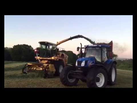 2016 Silage Northern Ireland with New Holland FX58 Harvester - 4K Drone Footage